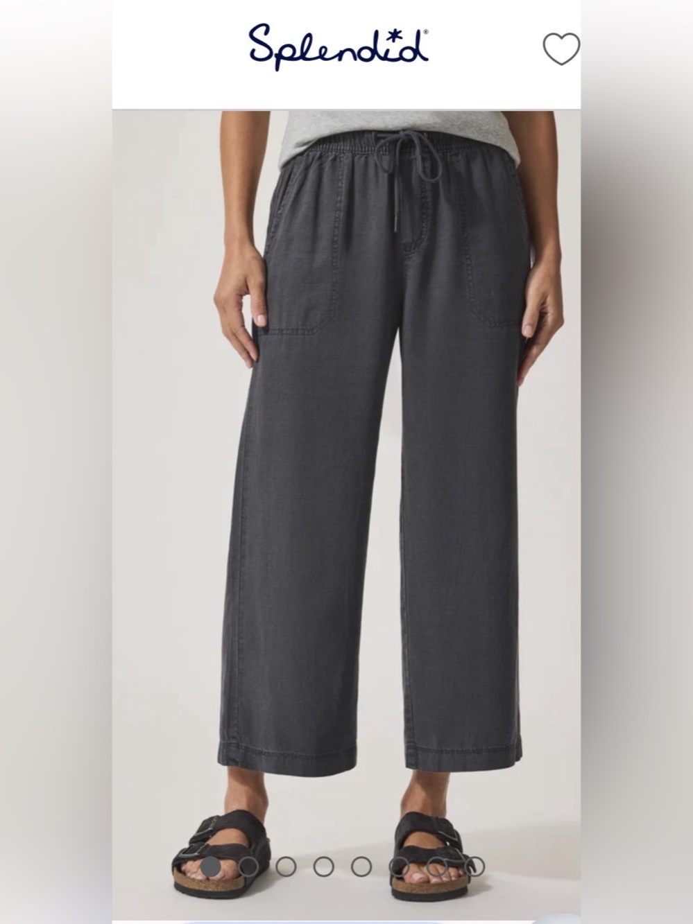 Splendid Angie Crop Wide Leg Pant